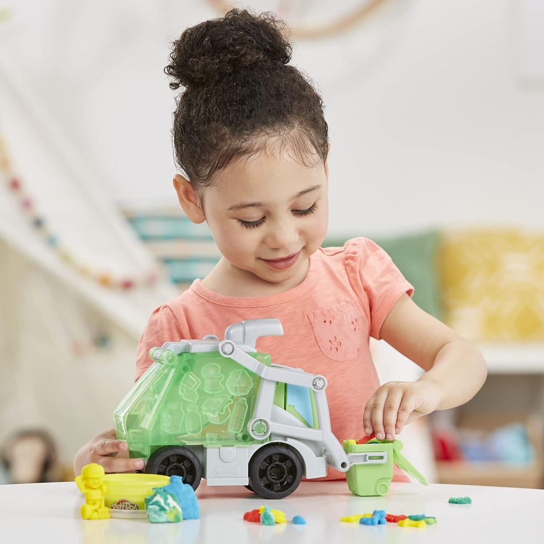 Play-Doh Wheels 2-in-1 Müllabfuhr mit Müllknete und 3 Dosen, Multi