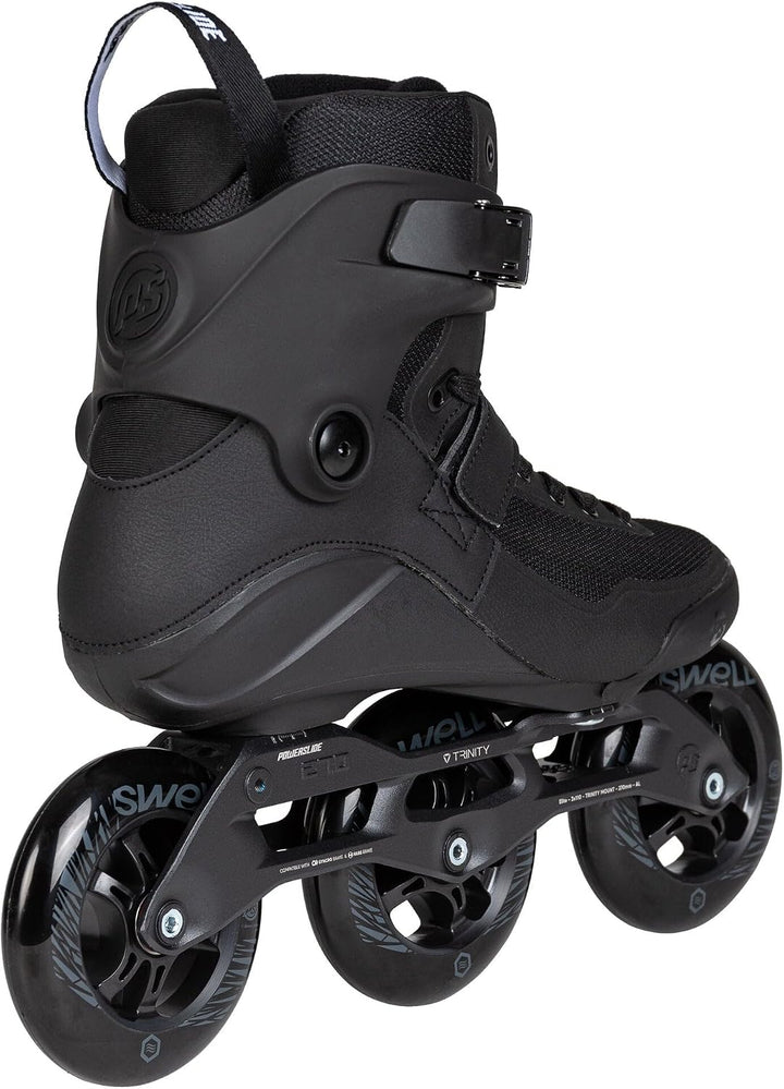 Powerslide Inline Skate Triple Black 110 Black, für Fitness, für Damen und Herren 46, 46