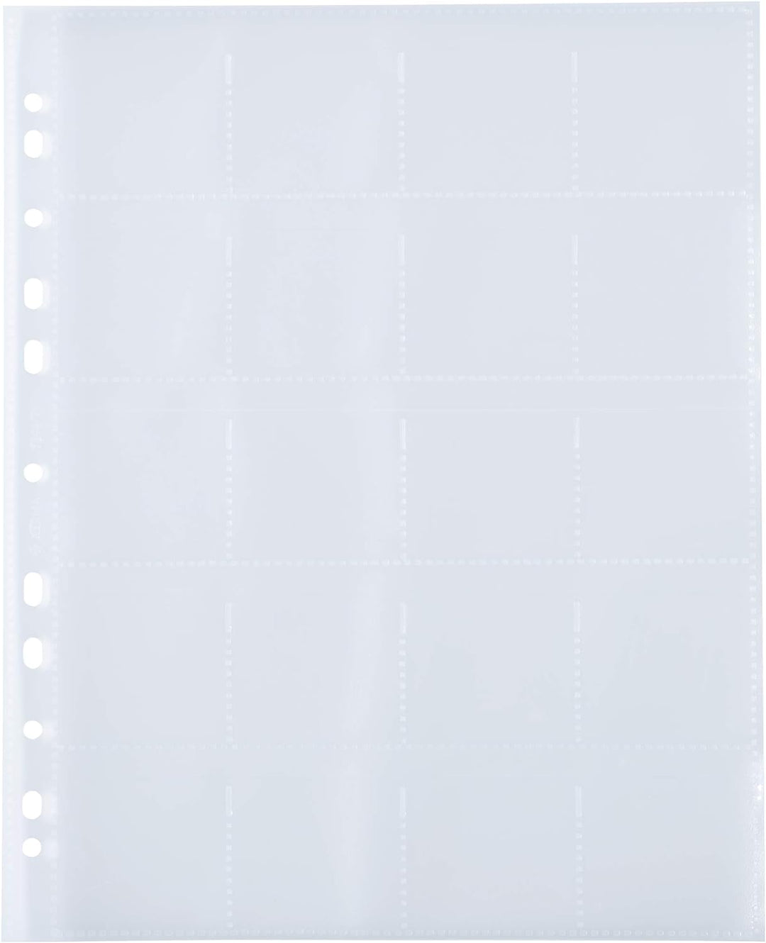 HERMA 7699 Diahüllen für gerahmte Dias, 100 Stück, 5x5 cm, 20 Fächer geteilt, klar/matt, beidseitig