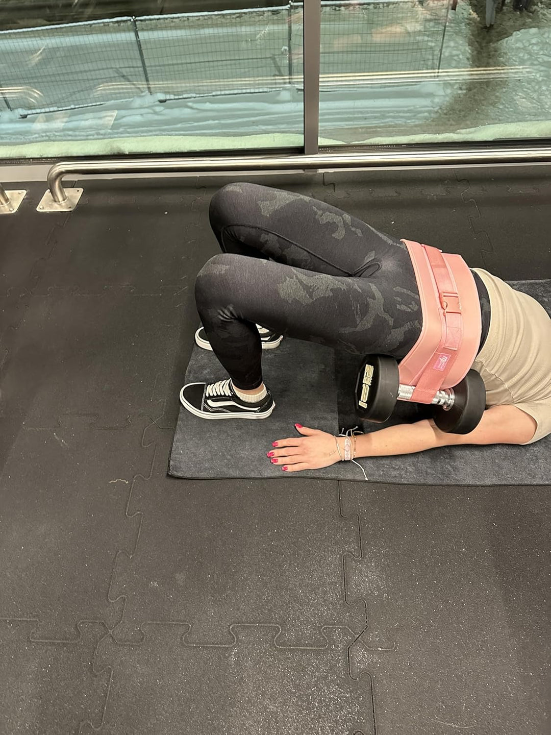 Hip Thrust Gürtel, Gewichtslastgürtel für das Anbringen von Hanteln für Hüftübungen, Glute Bridge, P