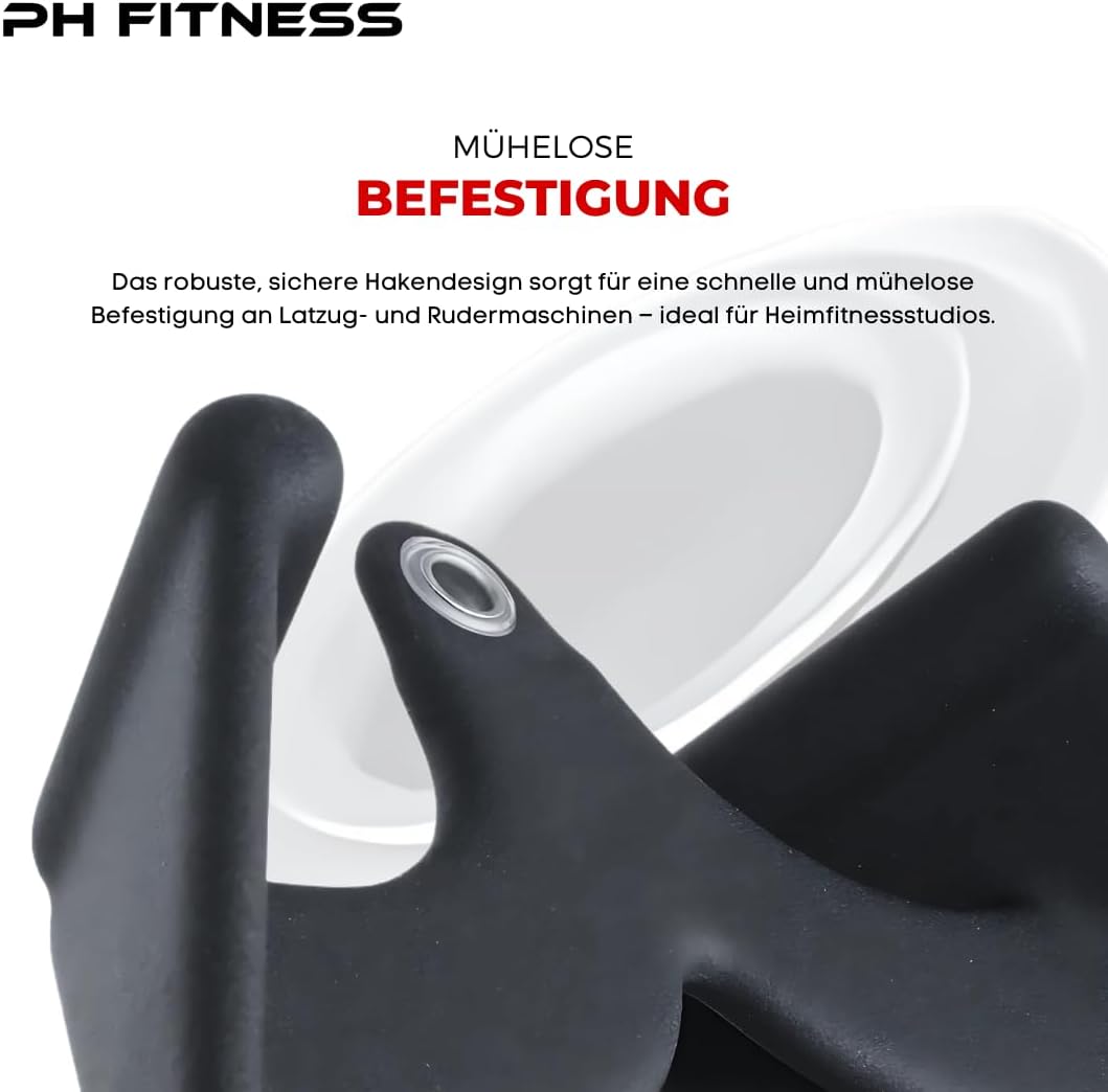 Multi Grip Set [5 Griffe] - Vielseitige Griffe für Latzug- und Rudergeräte - Verstellbare Fitnesssta