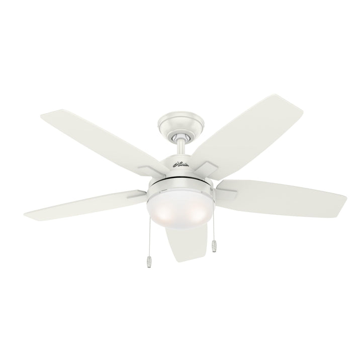 HUNTER VENTILATOR Arcot, 117 cm, Innen-Deckenventilator mit Beleuchtung/Zugschalter, Gehäuse: frisch