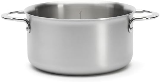 De Buyer - Kochtopf ohne Deckel, Edelstahl, 3-lagig, Durchmesser 20 cm, 3605.20