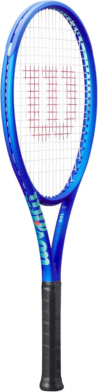 Wilson Ultra 100 V5 Performance Tennisschläger für Erwachsene, bespannt mit Sensation 16 Natural bei