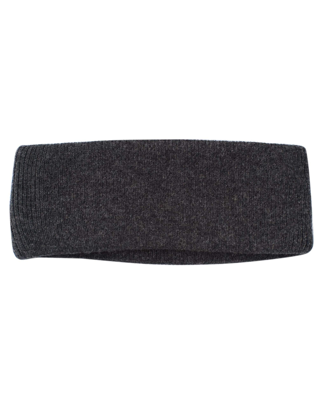 FosterNatur, Merino Stirnband mit Baumwollfutter, 100% Wolle Anthrazit, Anthrazit