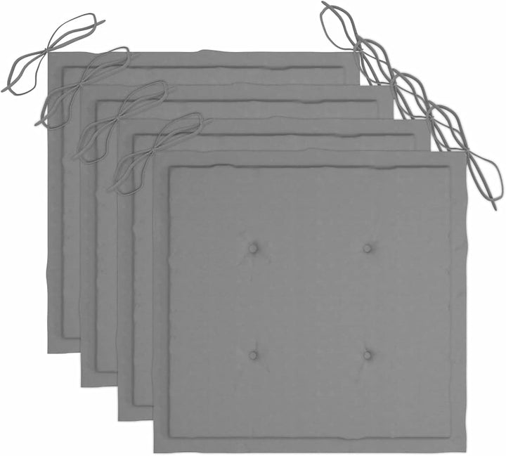 Festnight Garten-Essstühle 3 STK. mit Kissen Outdoor-Sessel Gartensessel Holz Holzstuhl Terrassenstu