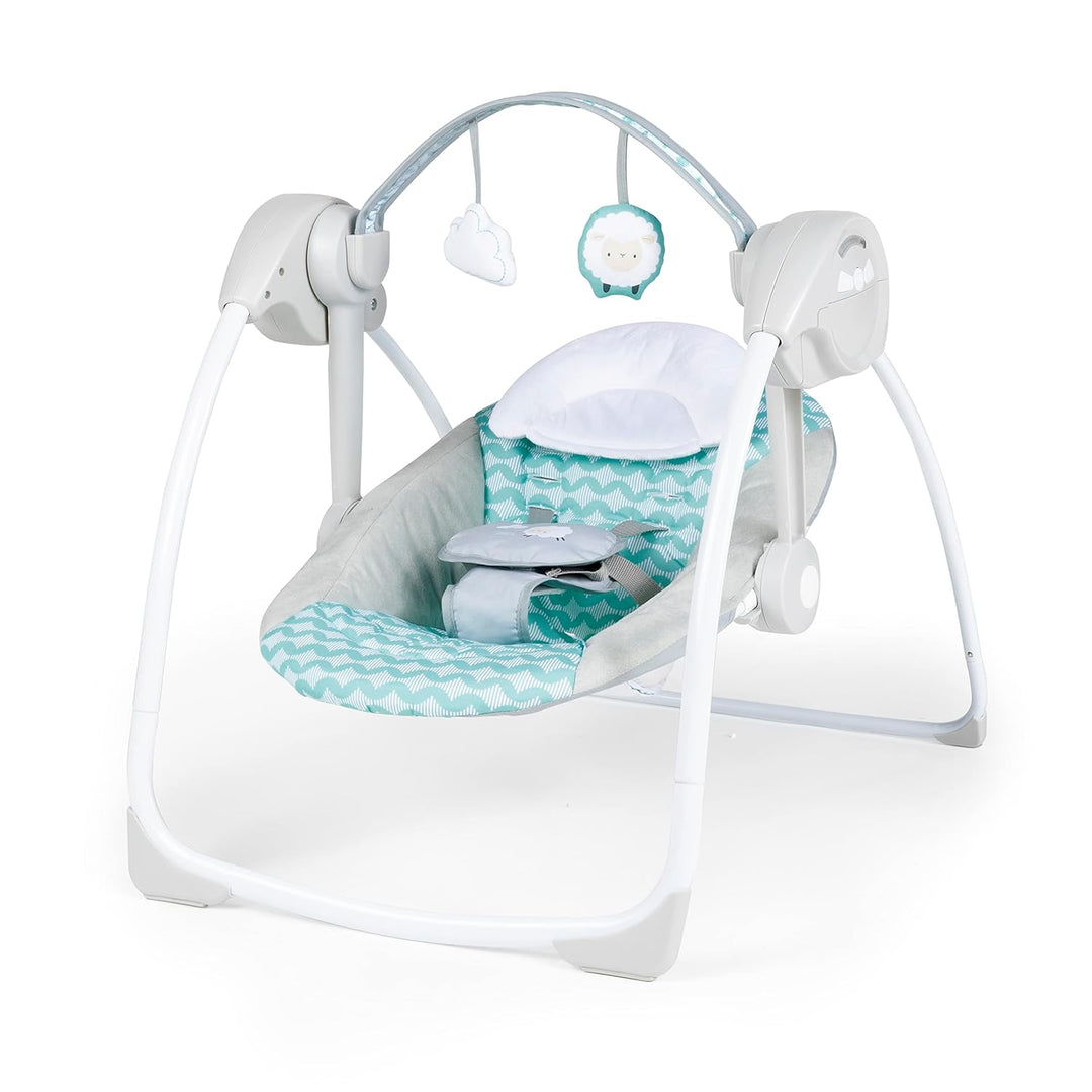 Ingenuity, Ity Ingenuity, Swingity Swing, Goij, zusammenklappbare und tragbare Babyschaukel mit 6 Sc