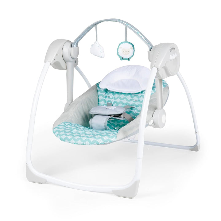 Ingenuity, Ity Ingenuity, Swingity Swing, Goij, zusammenklappbare und tragbare Babyschaukel mit 6 Sc