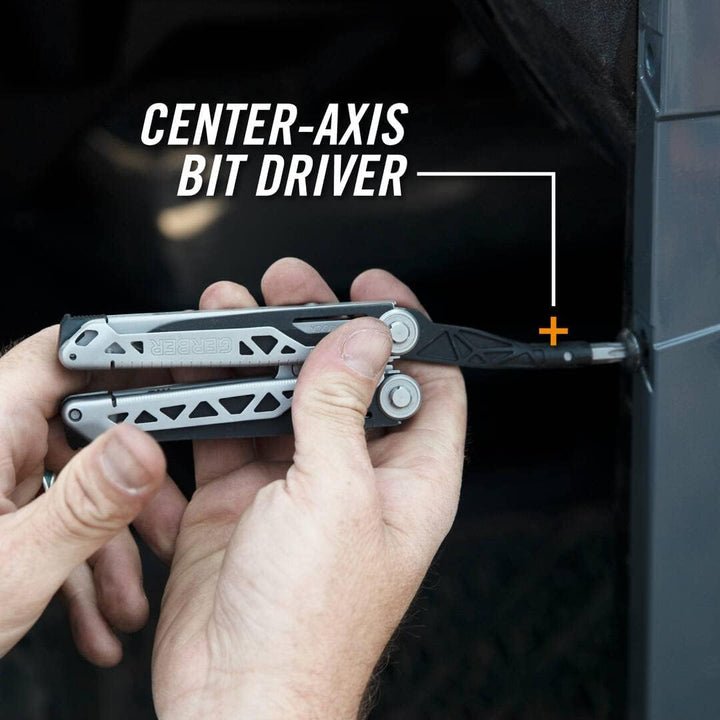 Gerber Multi-Tool mit 12 Funktionen, Dual Force, Inklusive Holster, Mit Einhandöffnung und Frame-Loc