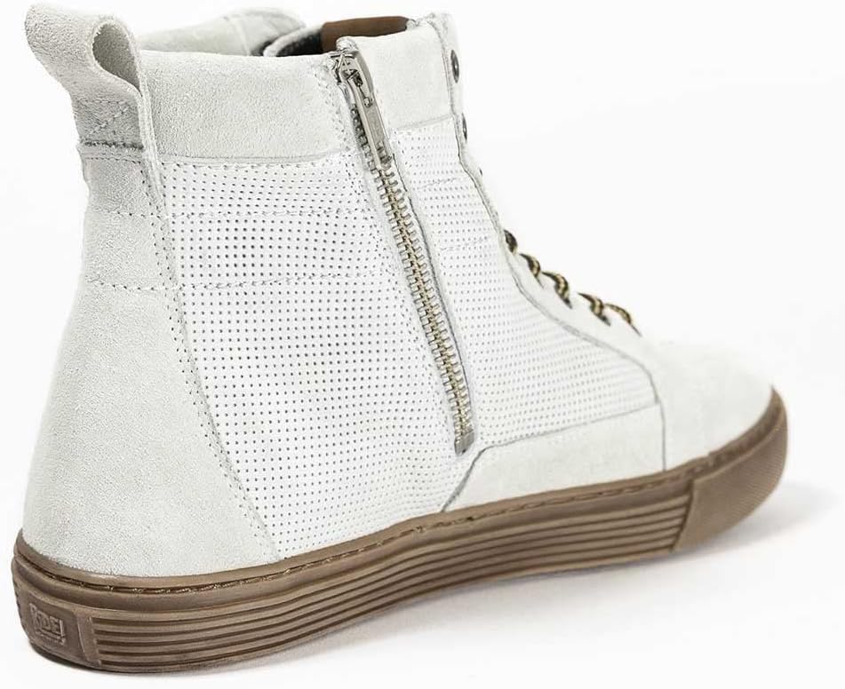 John Doe Neo XTM Motorrad Sneaker Leder Weiss Braun Gr. 39 | Aramid-Verstärkung