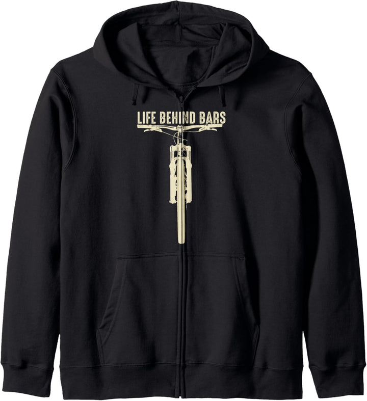 Life Behind Bars | niedliches "I Love MTB Cross Cycling Geschenk Kapuzenjacke