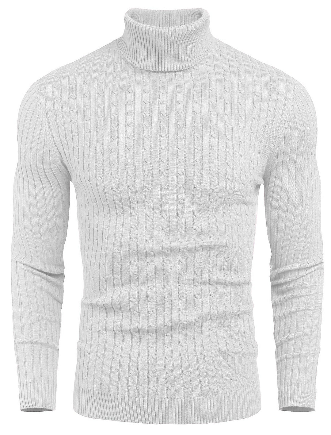 COOFANDY Herren Rollkragenpullover Feinstrick Pullover Langarm Winter Pullover Slim fit Warm Rollkra