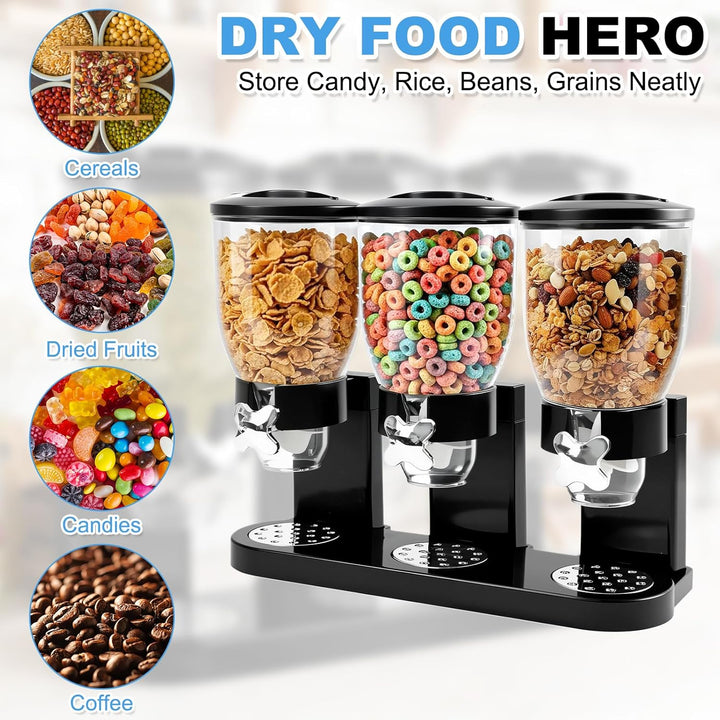 Cereal Dispenser Countertop 2L, Lebensmittelspender aus Kunststoff,Cereal Dispenser & Cornflakes Spe