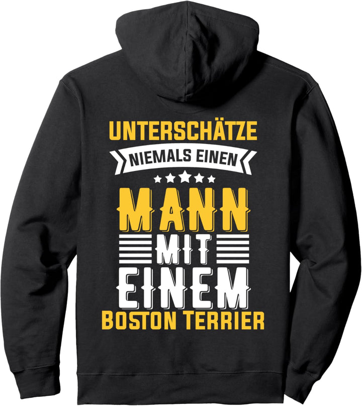 Boston Terrier für Männer & Kinder Pullover Hoodie