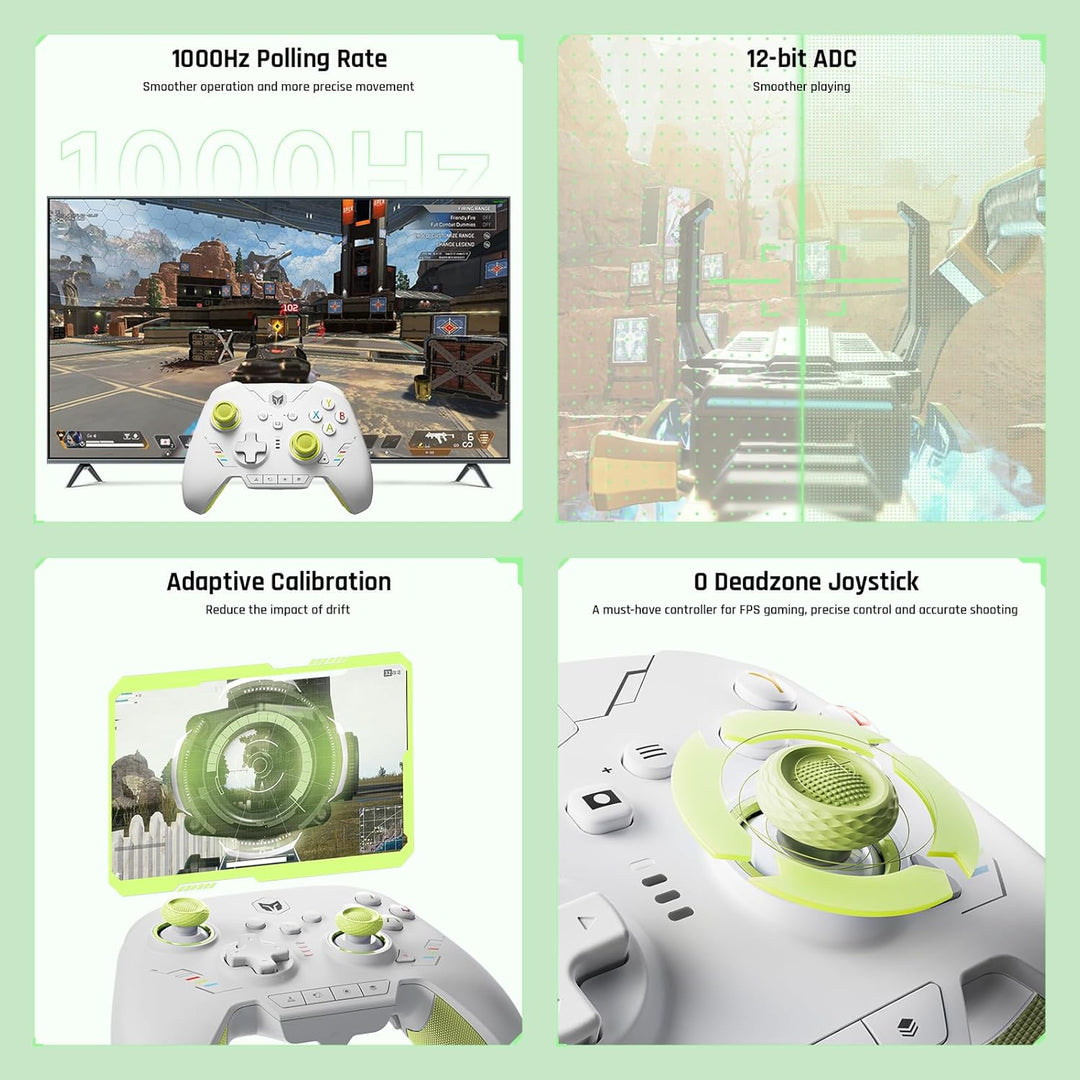 Black Shark PC-Controller, BIGBIG WON Rainbow 2 SE Wireless Controller Motion Control, Hall-Effekt-T