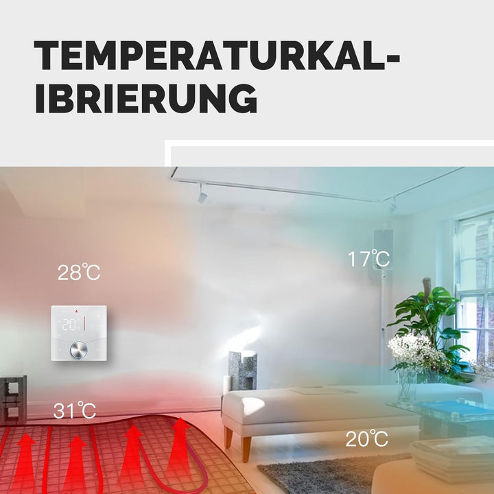 MOES Smart Thermostat für Gas/Warmwasserbereiter,WLAN Raumthermostat Programmierbares Kompatibel Ale
