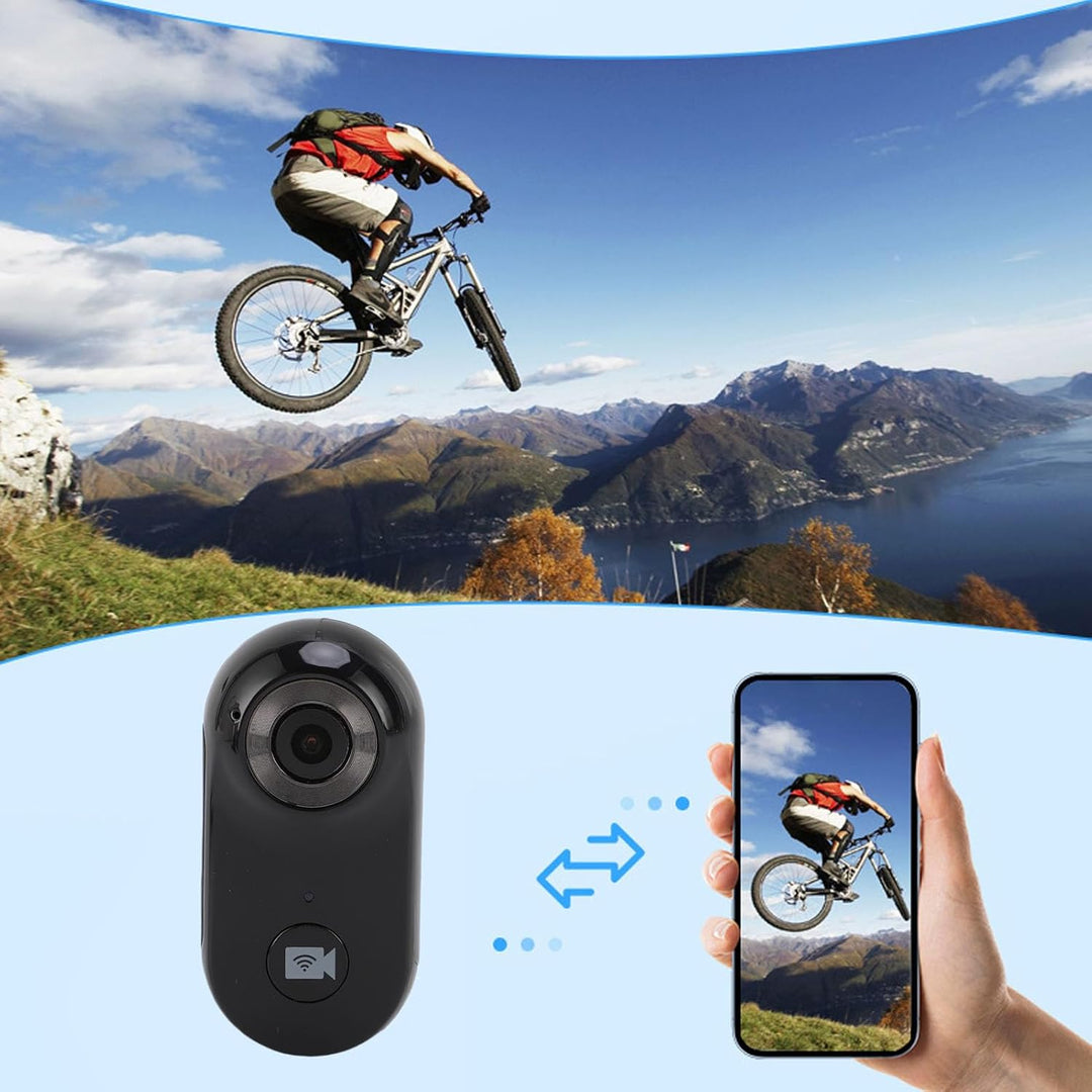 BuyWeek Daumen Action Cam 1080P WLAN, Mini Bodycam Tragbare Körperkamera Haustier Aktion Kamera mit