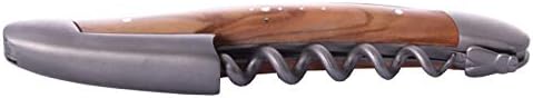 Forge de Laguiole Sommeliermesser, Olivenholz, Etui, matte Edelstahlbacken
