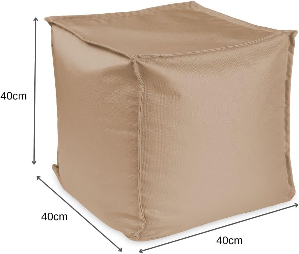 chilly pilley Sitzsack Sitzhocker mit EPS-Perlen Füllung 40x40x40cm Fusshocker Sitz-Pouf für Kinder