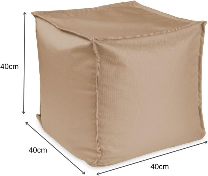 chilly pilley Sitzsack Sitzhocker mit EPS-Perlen Füllung 40x40x40cm Fusshocker Sitz-Pouf für Kinder