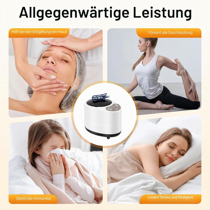 Sauna Dampferzeuger, Dampfsauna Saunadampfer, Sauna Dampferzeuger mit Fernbedienung, 1000W 3L Dampfs