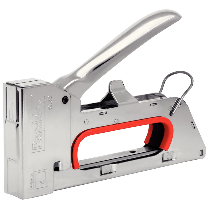 Rapid Handtacker R153, Tacker für Holz und Stoffe, Kompakt, Komplett aus Stahl, für Klammern Typ 53,