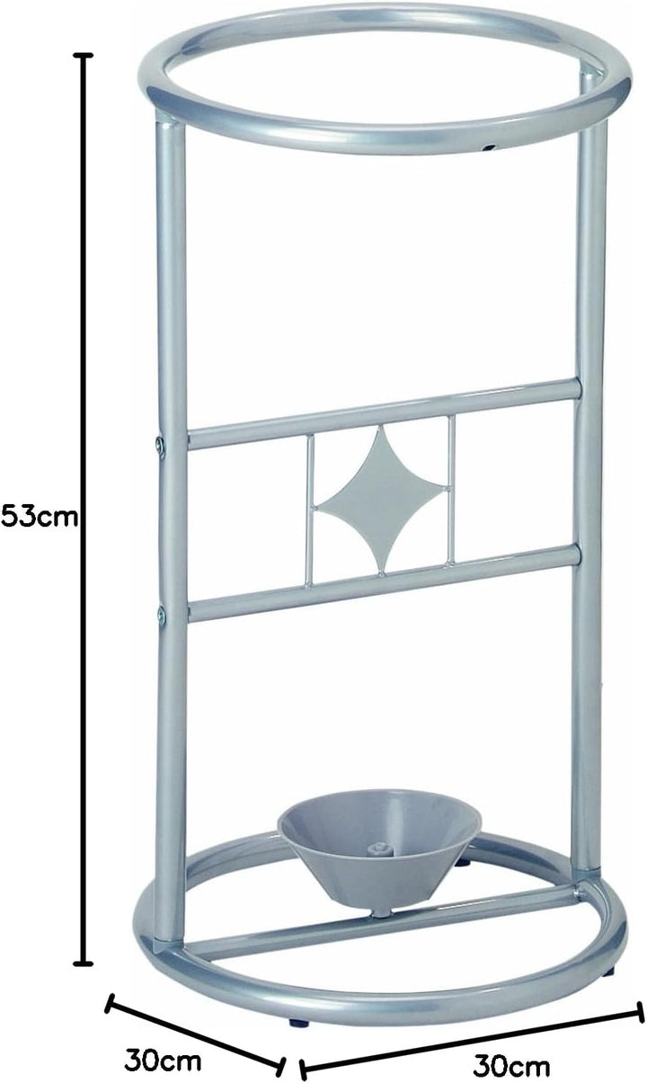 HAKU Möbel Schirmständer, Metall, alu, Ø 30 x H 53 cm H: 53 x Ø: 30 cm, H: 53 x Ø: 30 cm