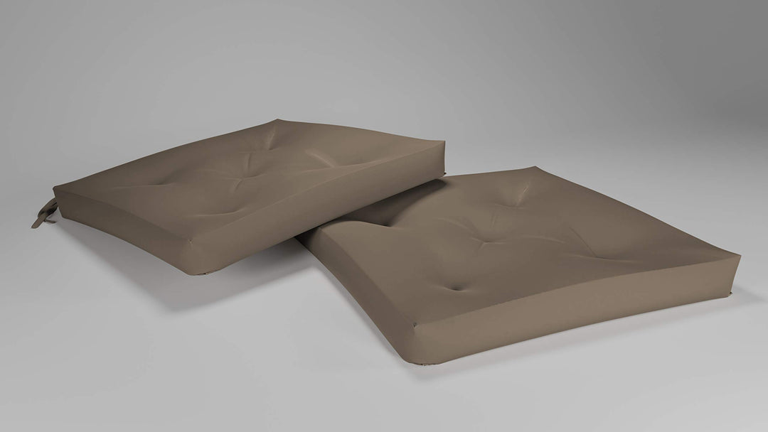Rollmayer 2er Set Stuhlkissen mit Steppung Stuhlauflage Sitzkissen Sitzpolster Auflage für Stühle in