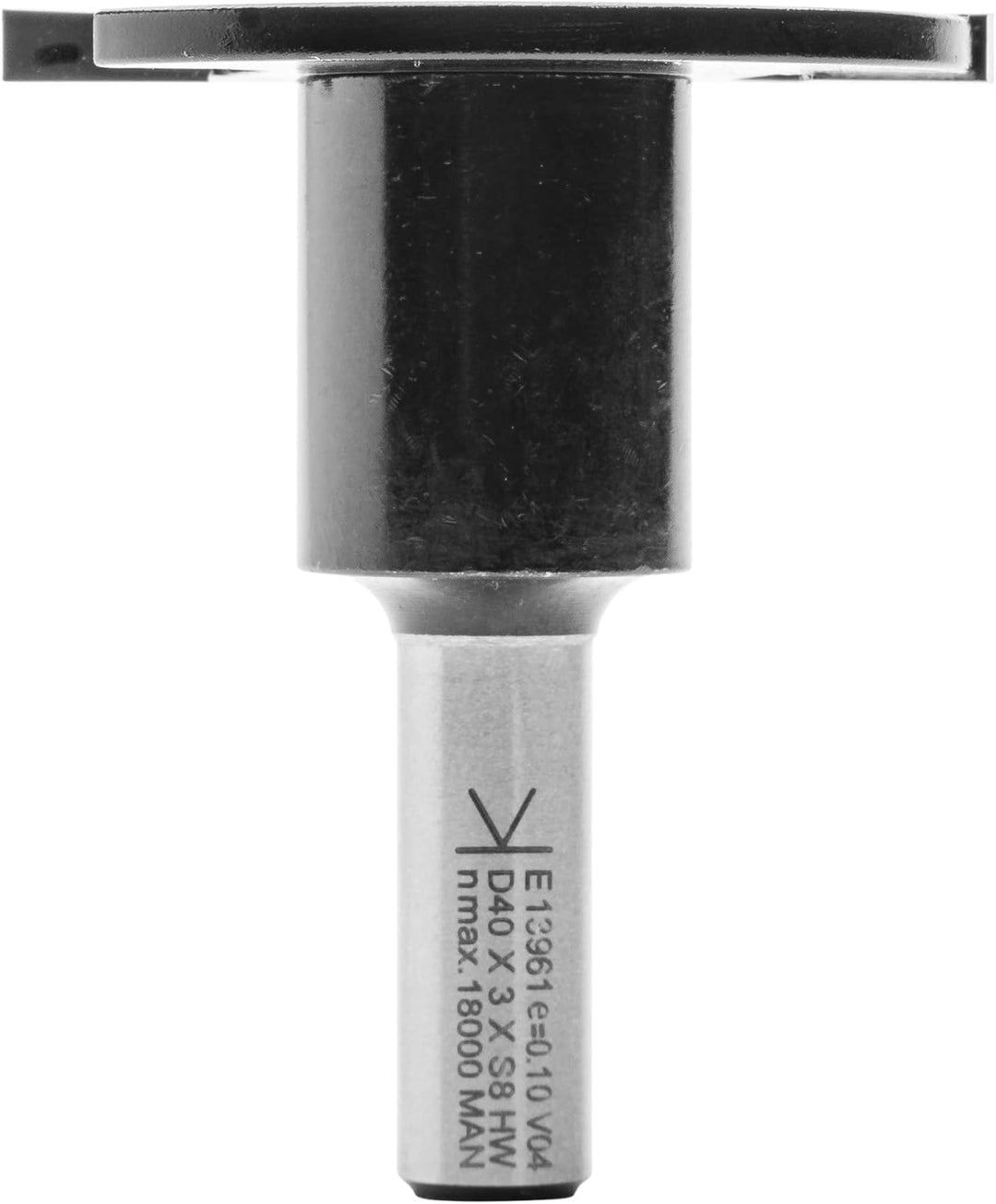 ENT 13961 Scheibennutfräser HW, Schaft (S) 8 mm, Durchmesser (D) 40 mm, NL 3 mm, GL 50 mm, auf Aufna