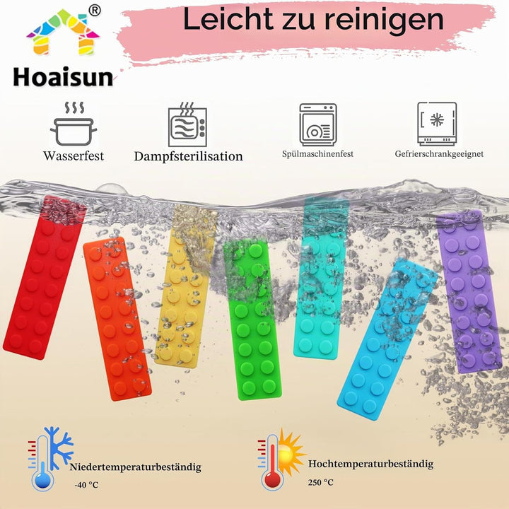 7 Pack Kauen-Halsketten für sensorische Kinder，Kauspielzeug für autistische Kinder，Oralmotorischer B