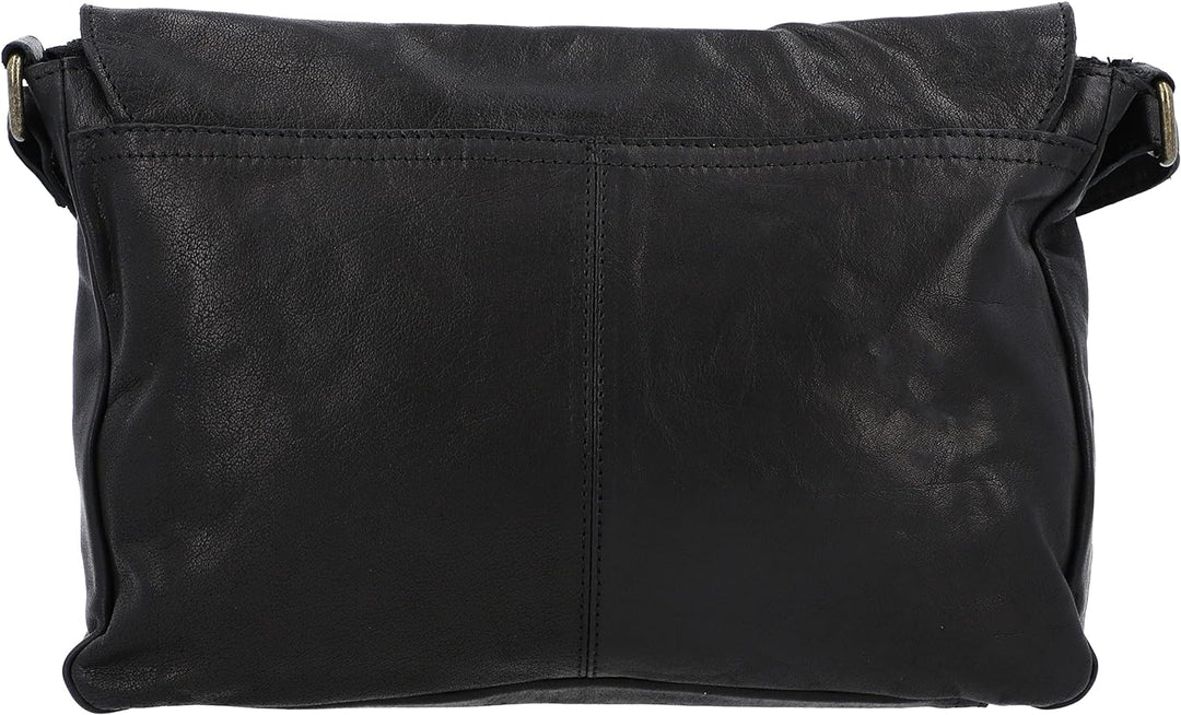 Gusti Handtasche Leder - Maisie Damen Handtasche Schultertasche Umhängetasche Ledertasche klein Schw