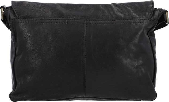 Gusti Handtasche Leder - Maisie Damen Handtasche Schultertasche Umhängetasche Ledertasche klein Schw