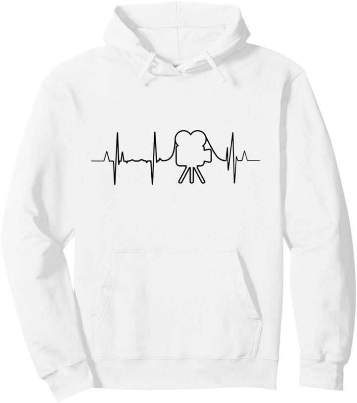 Kamera Herzschlag Filmemacher Kameramann Pullover Hoodie