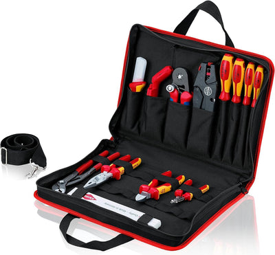 KNIPEX 00 21 11 Werkzeugtasche "Kompakt" Elektro 14-teilig