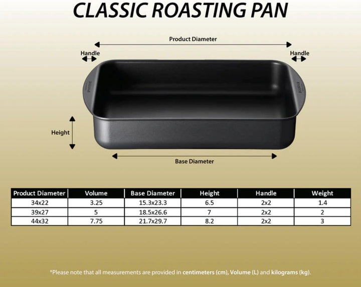 Scanpan Classic Brat- und Auflaufform 44x32 cm | 7 Liter Bräter | Stratanium Antihaftbeschichtung |