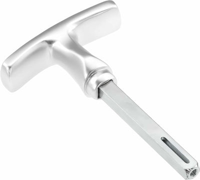 Garagentorgriff mit Innengriff, Alu F1, ergonomisch, 9x80 mm Set, 9x80 mm Set