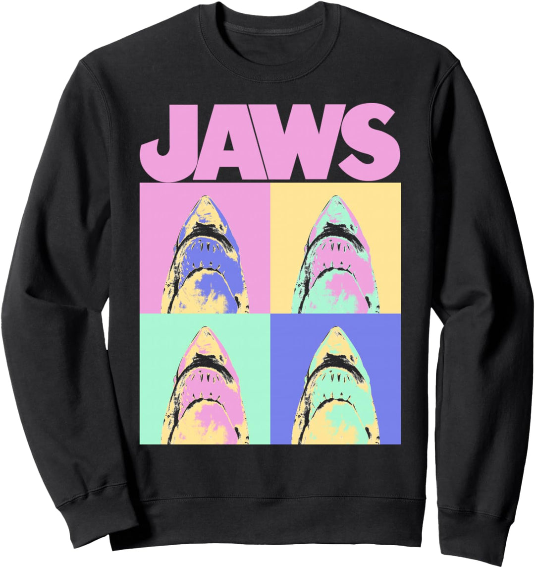 Jaws Retro Grid Box Up Sweatshirt