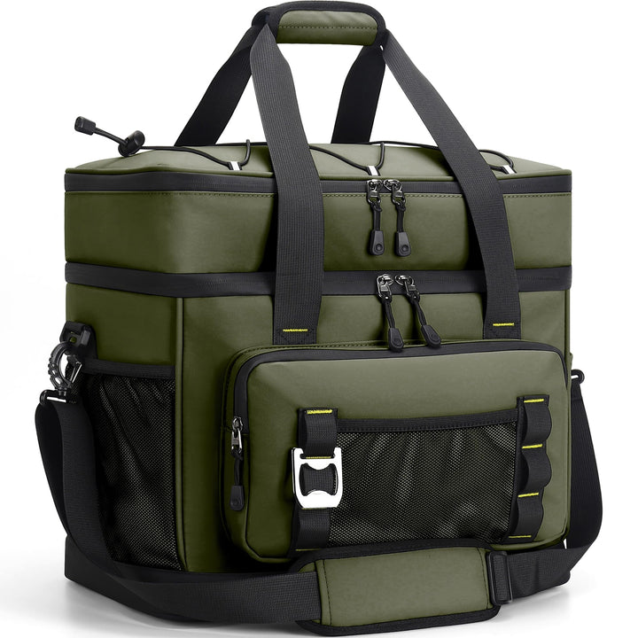 Kühltasche, 40L Grosse Kühlbox Faltbar, Wasserdichte Doppelwand Thermotasche Isolierte Picknicktasch