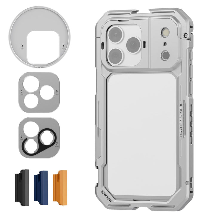 NEEWER Phone Käfig Cage Kompatibel mit iPhone 17 Pro Max, Schnellwechsel Video Rig Handy Stabilisato