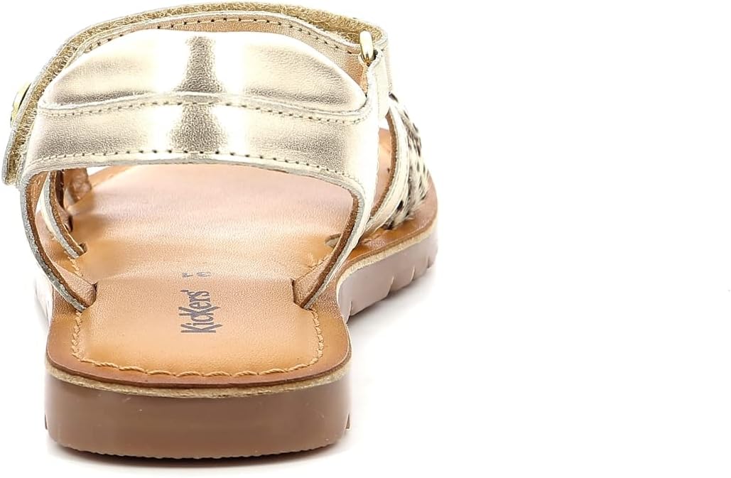Kickers Bettyl Sandalen/Sandaletten Madchen Rosa Sandalen/Sandaletten Shoes 32 EU Gold Pony, 32 EU G