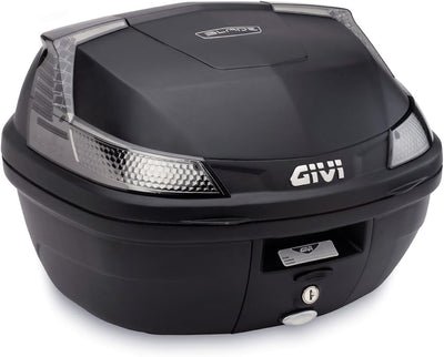 Givi B37NT Blade Tech Monolock Topcase mit Platte, Schwarz 37L Schwarz, 37L Schwarz