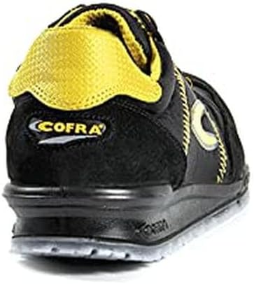 Cofra 78400-000.W40 OWENS S1 P SRC Sicherheitsschuhe, Schwarz/Gelb, Grösse 40 40 EU, 40 EU