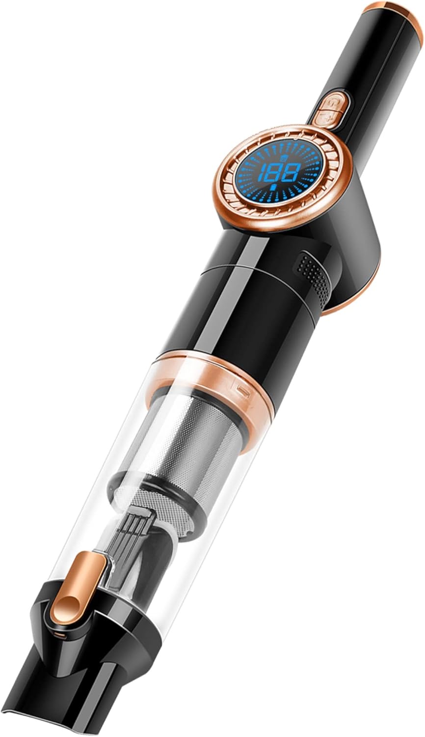 TurboTronic/Akku Handstaubsauger/schwarz-Gold, schwarz-Silber, Silber-orange/kabelloser Akkustabsaug