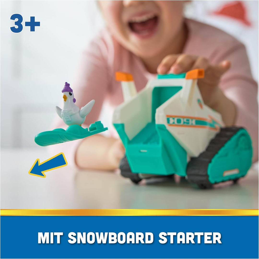 PAW Patrol – Schneemobil mit Everest-Figur, Snowboard und Henrietta-Figur (Deluxe Fahrzeug), Spielze