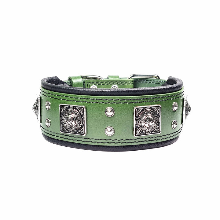 Bestia™ EROS Hundehalsband für grosse Hunde. 100% Leder. Weich gepolstert. 6,3 cm breit. TOP Qualitä