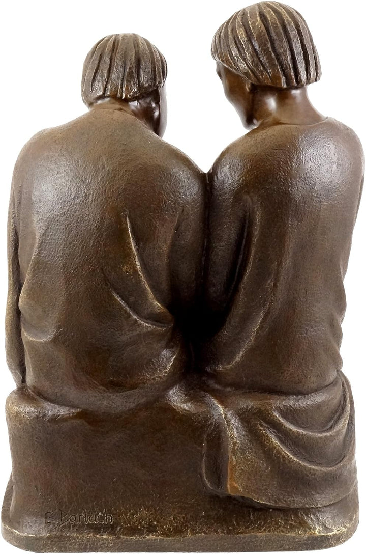 Die Lesende Mönche (1932) - signiert - Ernst Barlach Skulptur - Bronzefigur - Güstrow - Kunst Figur