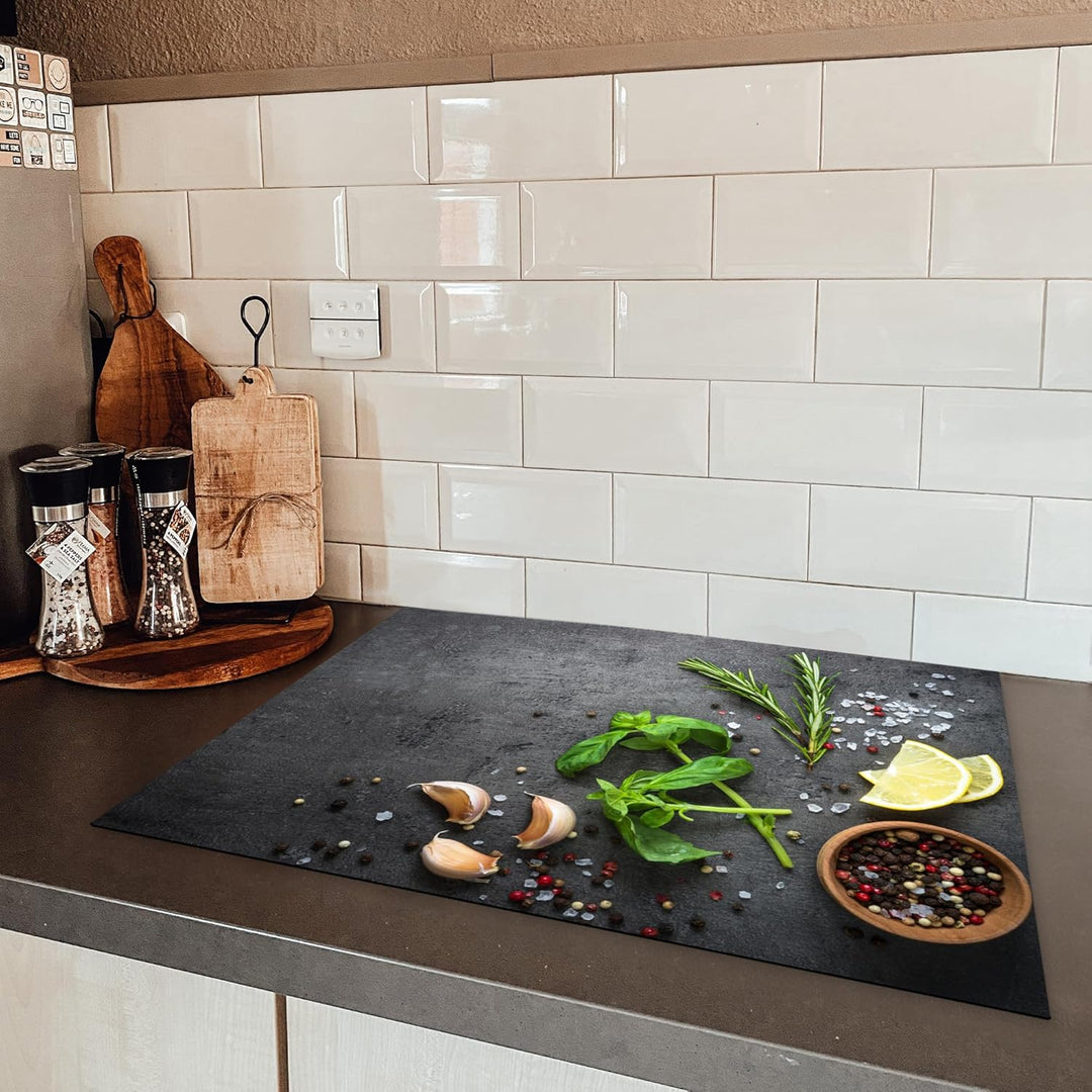 KitchenYeah© Herdabdeckplatte Einteilig Ceranfeld Abdeckplatte für Induktionsschutz Ceranfeldabdecku