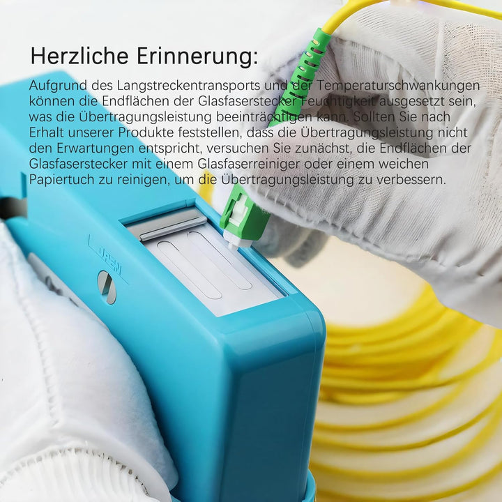 EMSECKO 30M OS2 Simplex LC/APC 8° Stecker, 3.0mm LWL Glasfaser-Kabel, 9/125μm Patchkabel LSZH, FTTH