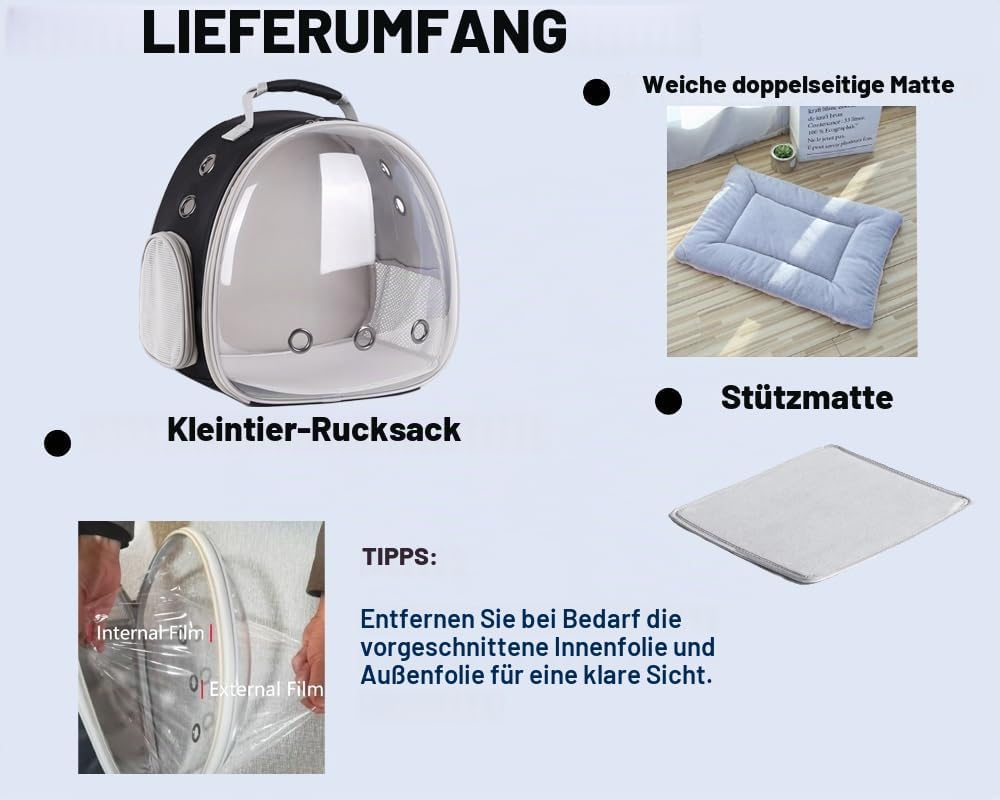 Kleintiertransporter Tragbare kleine Tier Rucksack Reise atmungsaktive Haustier Trägertasche Käfige