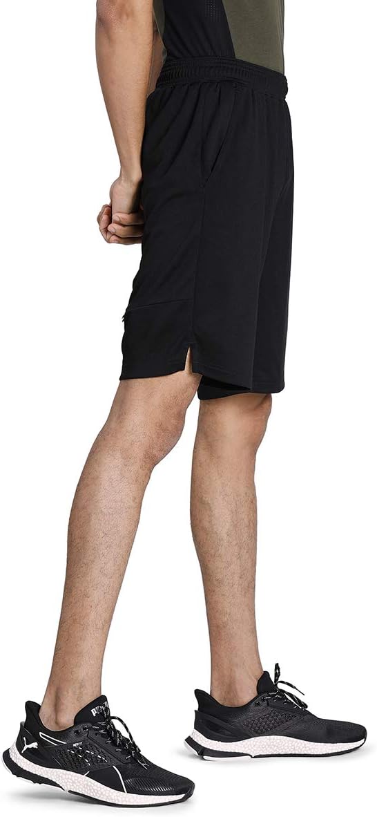 PUMA Herren RTG Interlock 10in Shorts-Schwarz, Weiss Hosen, M